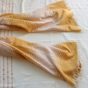 Yellow striped scarf